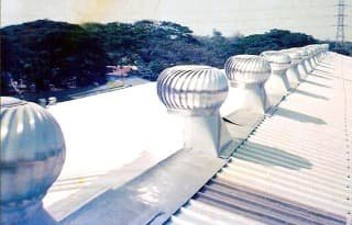Pemasangan Turboair Turbine Ventilator proyek 95